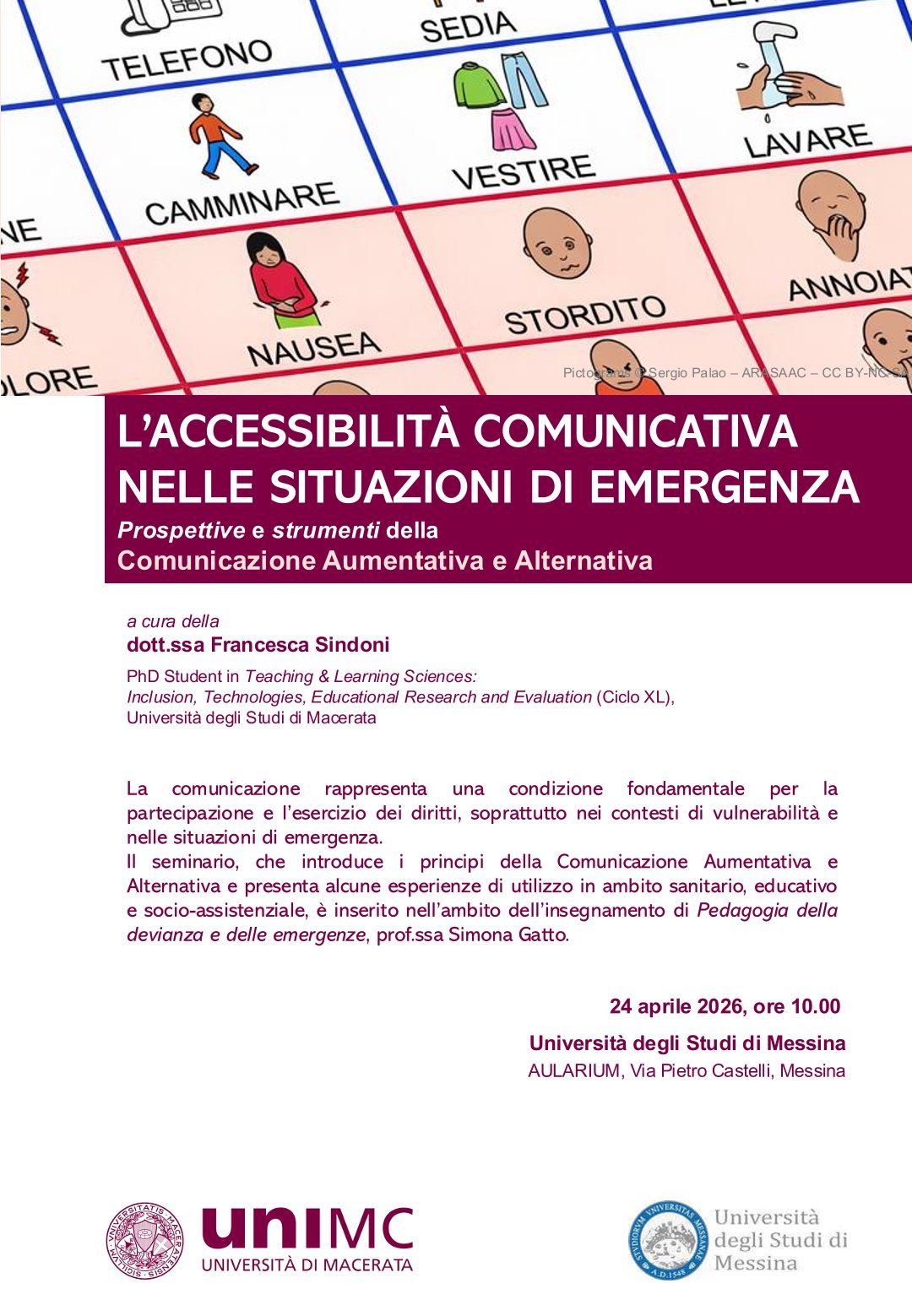 Locandina Seminario aprile Prof.ssa Gatto