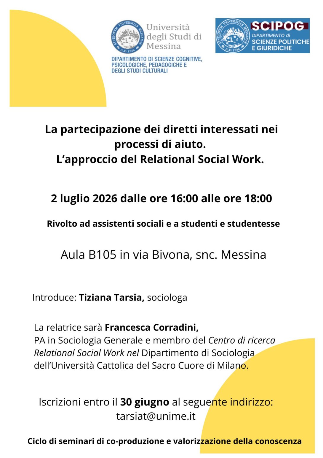 La partecipazione dei diretti interessati nei processi di aiuto