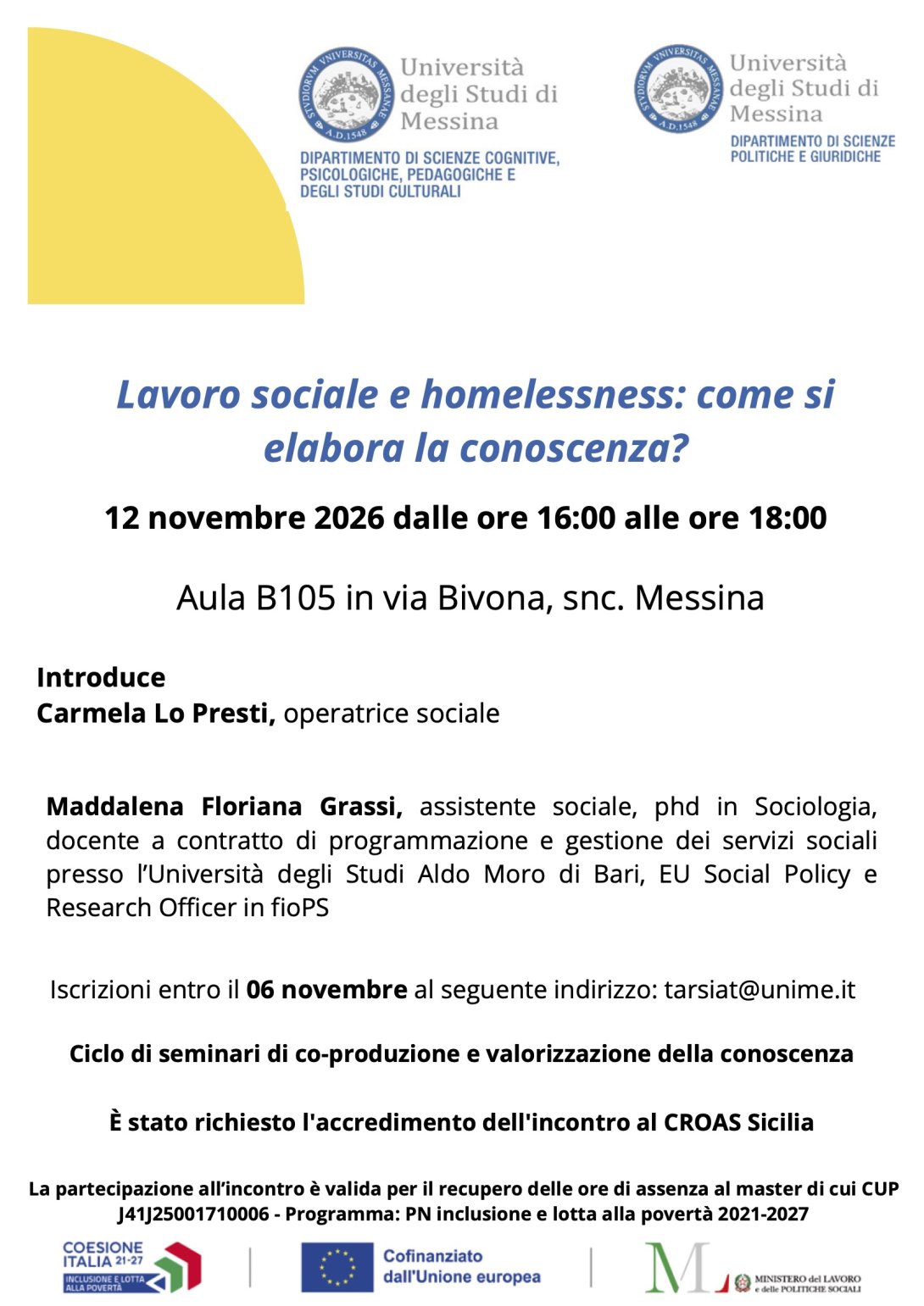 Lavoro sociale e homelessness: come si elabora la conoscenza?